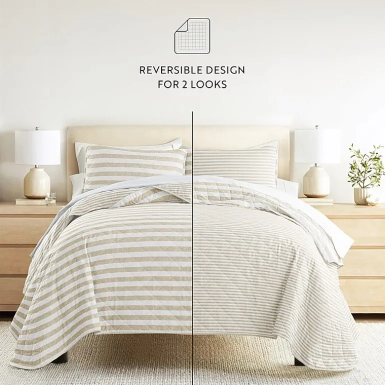 3 Piece All Season Lightweight Pattern Quilt Set