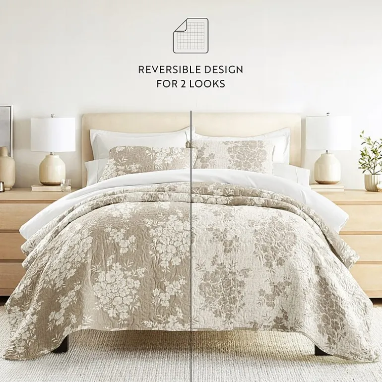 3 Piece All Season Lightweight Pattern Quilt Set