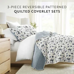 3 Piece All Season Lightweight Pattern Quilt Set
