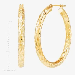 3 Piece 10K Gold  Earring Set