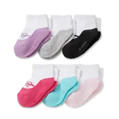Piper & Jax Ballerina Baby Girls 6 Pair Crew Socks