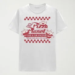 Pizza Planet Little & Big Kid Boys Crew Neck Short Sleeve Regular Fit Toy Story Graphic T-Shirt
