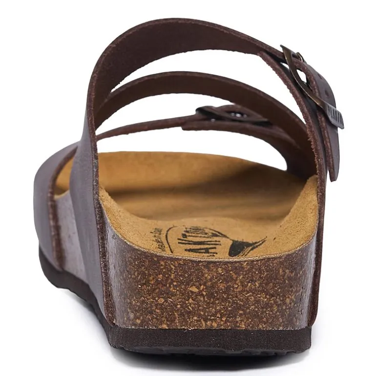 PLAKTON® Bombay Womens Adjustable Strap Footbed Sandals