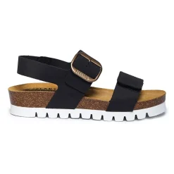 PLAKTON® Cannes Womens Adjustable Strap Footbed Sandals