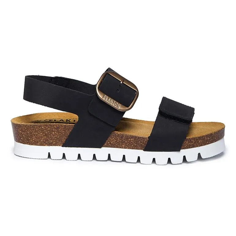 PLAKTON® Cannes Womens Adjustable Strap Footbed Sandals