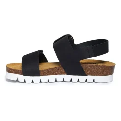 PLAKTON® Cannes Womens Adjustable Strap Footbed Sandals