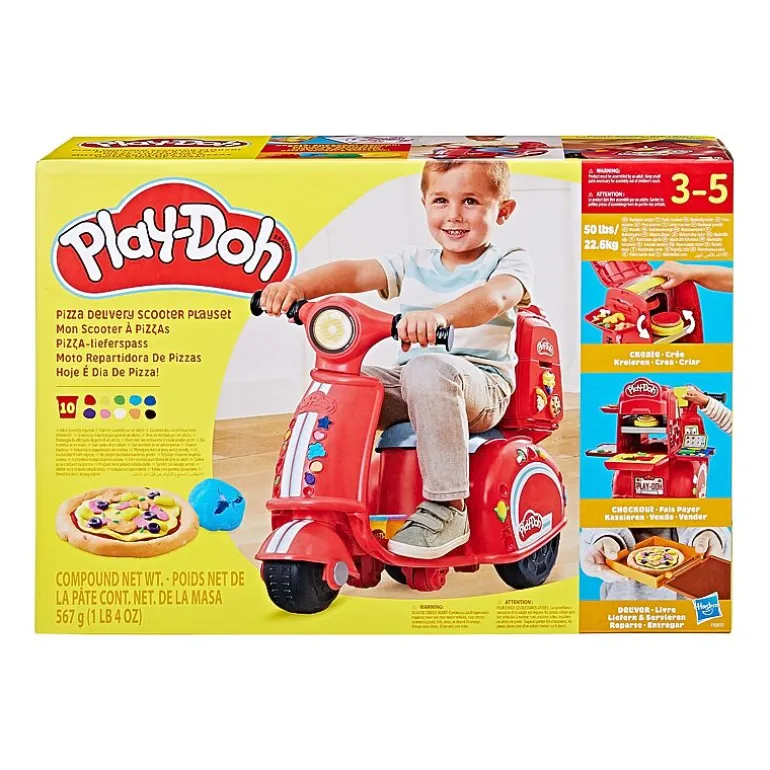 Play-Doh Pizza Delivery Kids Scooter Playset