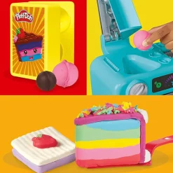 Play-Doh Super Slice Cake Play Kitchen Set Arts & Crafts Toys for Kids 3+