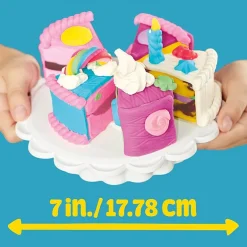 Play-Doh Super Slice Cake Play Kitchen Set Arts & Crafts Toys for Kids 3+