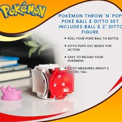Pokemon Throw N Pop Poke Ball Ditto Figure Toy Playset