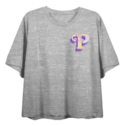 Polly Pocket Believe In The Little Things Cropped Tee Womens Juniors Crew Neck Short Sleeve Loose Fit Graphic T-Shirt