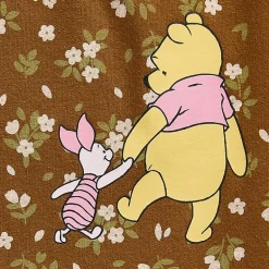 Pooh Aop Wide Leg Bottom Womens Juniors Wide Leg Mid Rise Winnie The Pooh Sweatpant