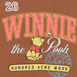 Pooh Crew Fleece Womens Juniors Crew Neck Long Sleeve Winnie The Pooh Sweatshirt