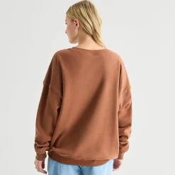 Pooh Crew Fleece Womens Juniors Crew Neck Long Sleeve Winnie The Pooh Sweatshirt