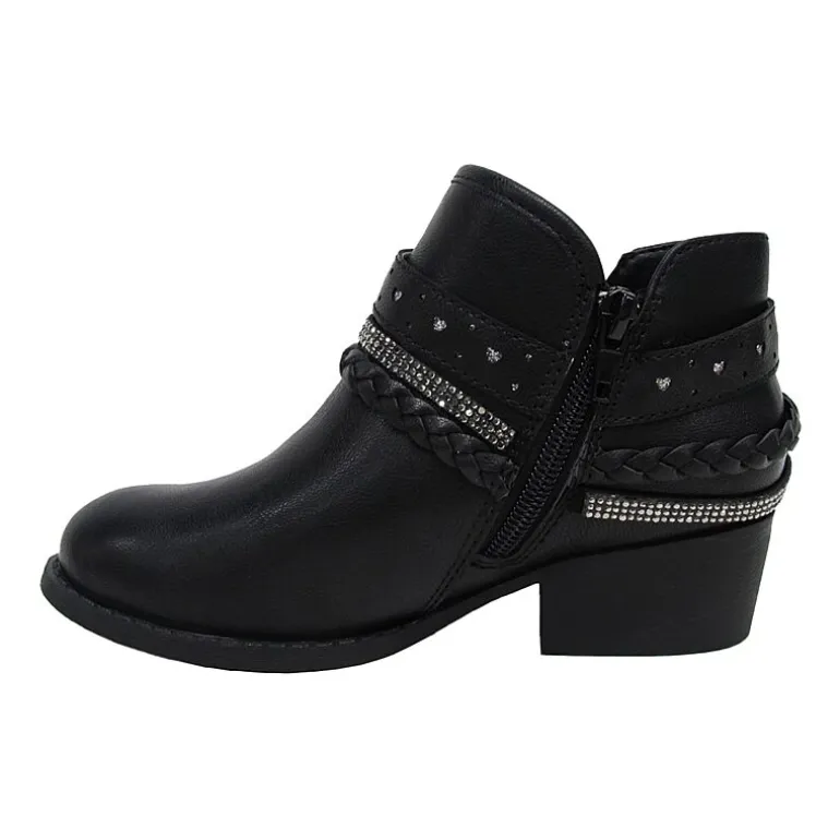 Pop Big Kid Girls Patty Block Heel Booties