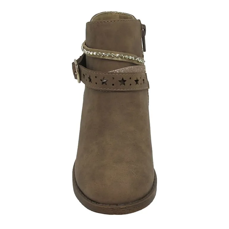 Pop Big Kid Girls Wendy Block Heel Booties