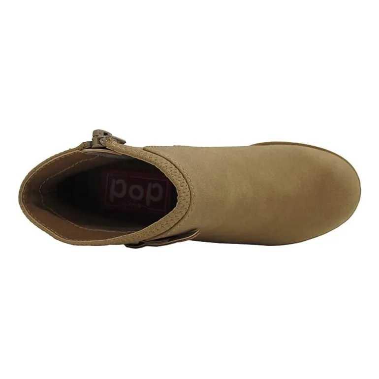 Pop Big Kid Girls Youthful Block Heel Booties