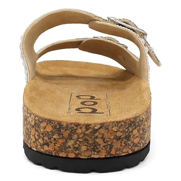 Pop Dhyana Womens Adjustable Strap Footbed Sandals