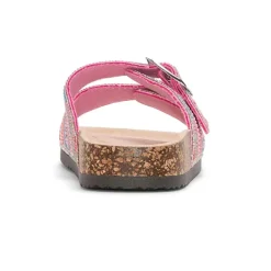 Pop Gemi Womens Adjustable Strap Footbed Sandals