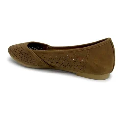 Pop Gerinina Womens Almond Closed Toe Ballet Flats