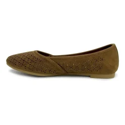 Pop Gerinina Womens Almond Closed Toe Ballet Flats