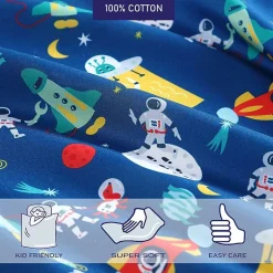 Poppy & Fritz Space Kids Deep Pocket Sheet Set