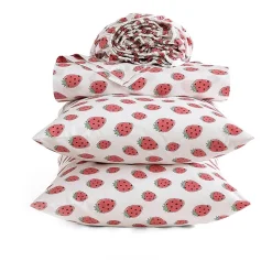 Poppy & Fritz Strawberry Picnic Sheet Set