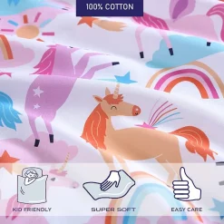 Poppy & Fritz Unicorn Deep Pocket Sheet Set