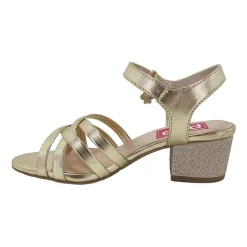 Pop Tulips Little & Big Kid Girls Round Open Toe Block Heel Pumps