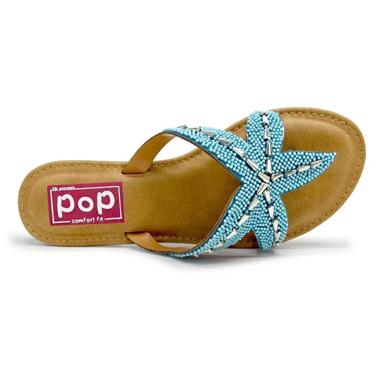 Pop Womens Asterra Flat Sandals