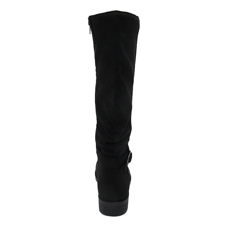 Pop Womens Chambers Flat Heel Slouch Boots