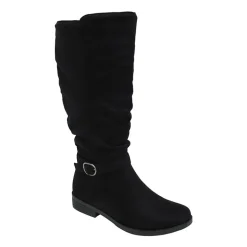 Pop Womens Chambers Flat Heel Slouch Boots