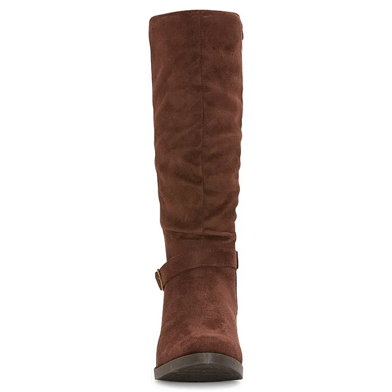 Pop Womens Chambers Flat Heel Slouch Boots