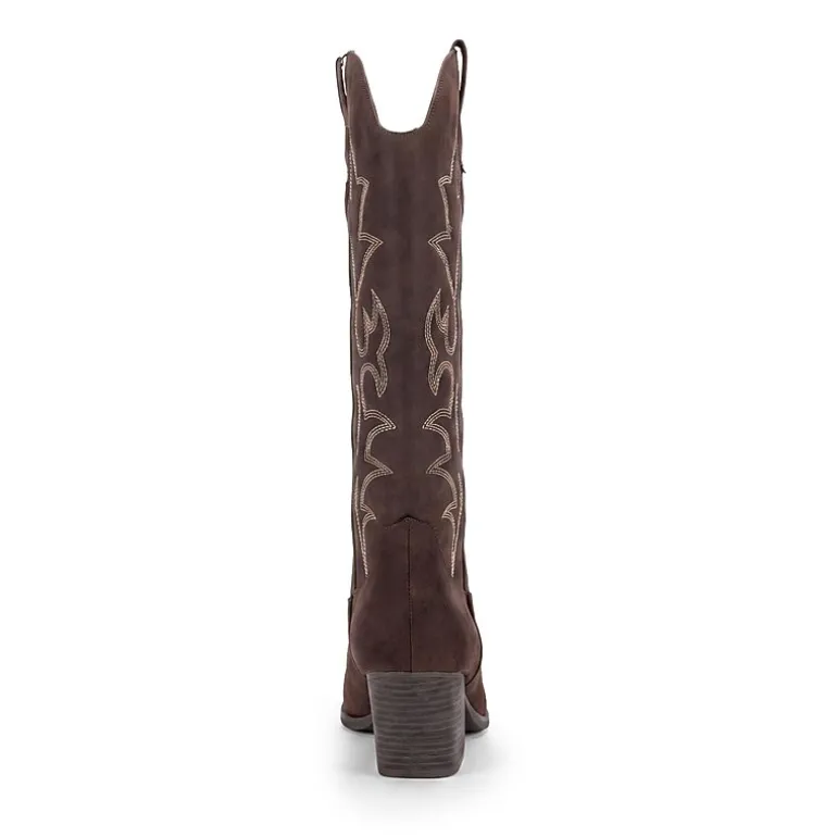 Pop Womens Ellary Block Heel Cowboy Boots