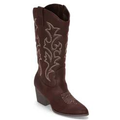 Pop Womens Ellary Block Heel Cowboy Boots