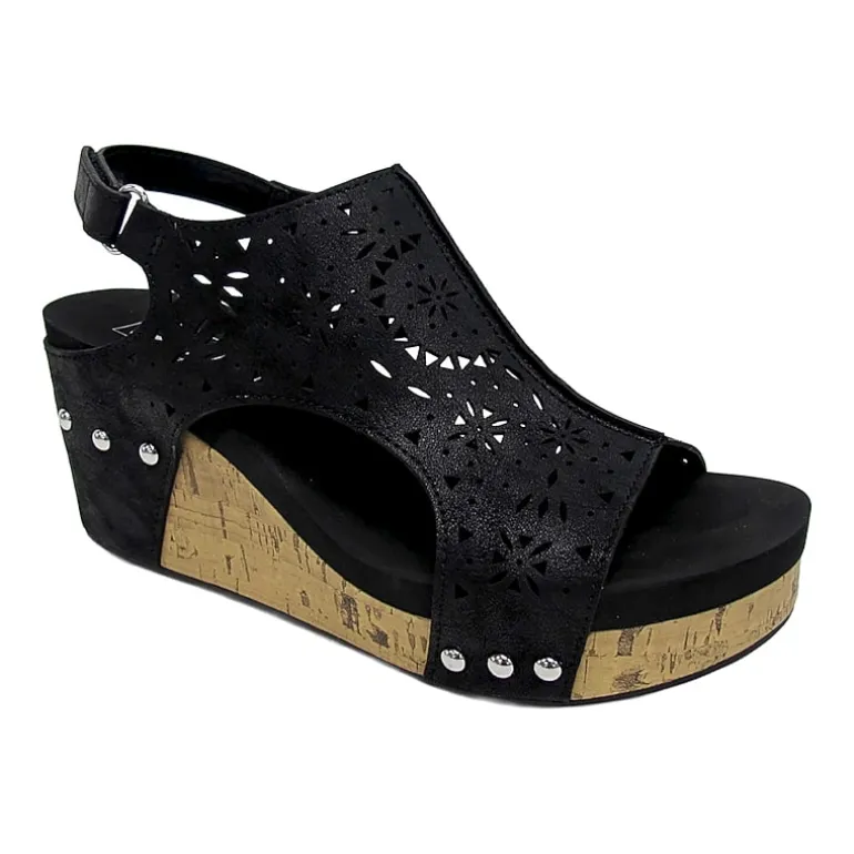 Pop Womens Ellerie Wedge Sandals