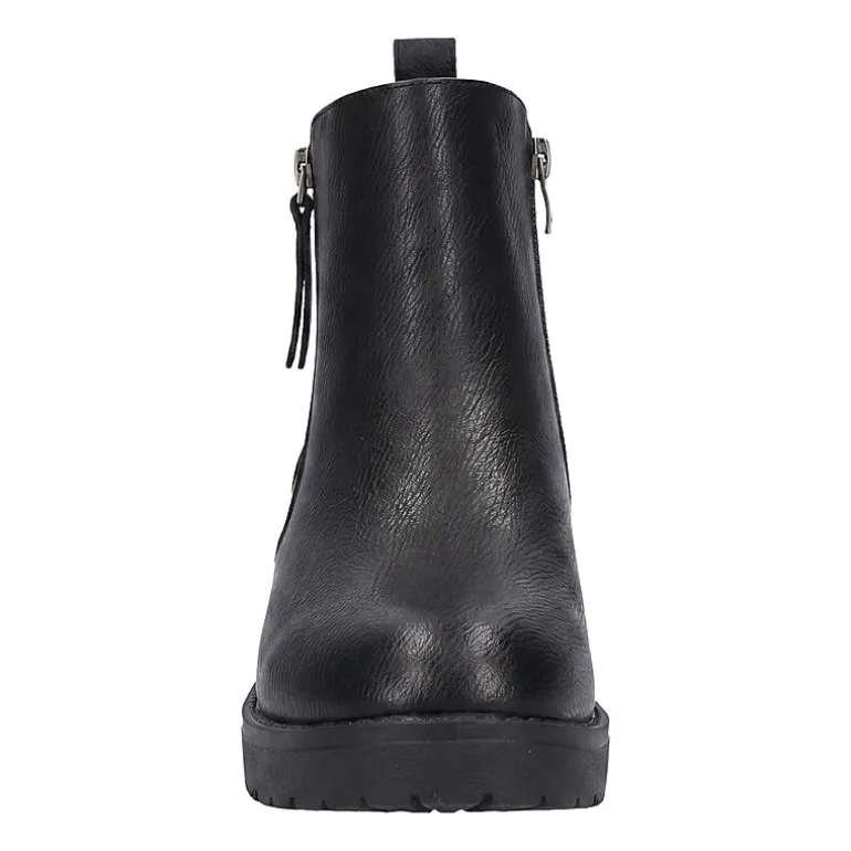 Pop Womens Elspeth Block Heel Booties