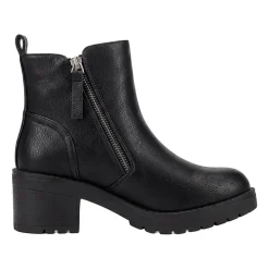Pop Womens Elspeth Block Heel Booties