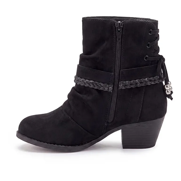 Pop Womens Encinitas Block Heel Booties