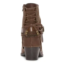 Pop Womens Encinitas Block Heel Booties