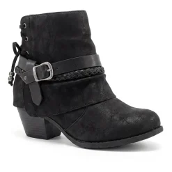 Pop Womens Encinitas Block Heel Booties