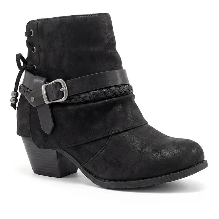 Pop Womens Encinitas Block Heel Booties