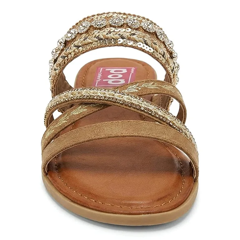 Pop Womens Jivanta Wedge Sandals