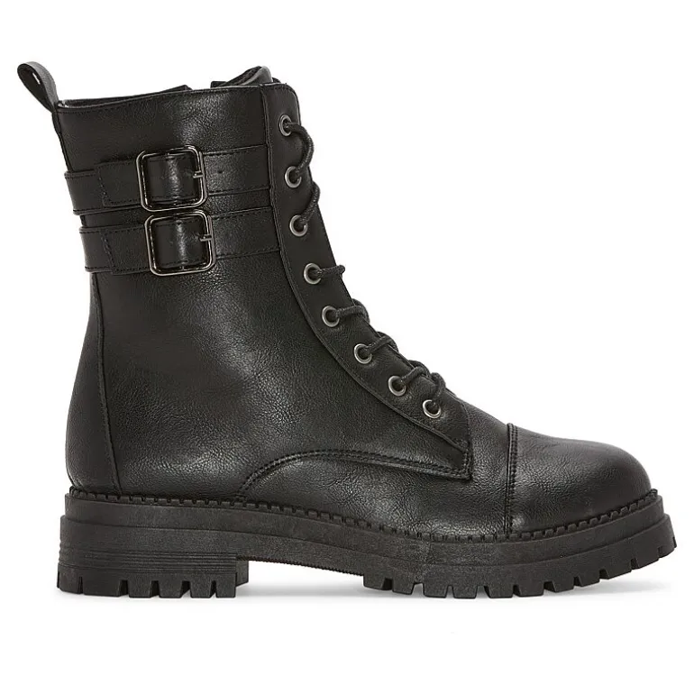Pop Womens Perlla Block Heel Booties