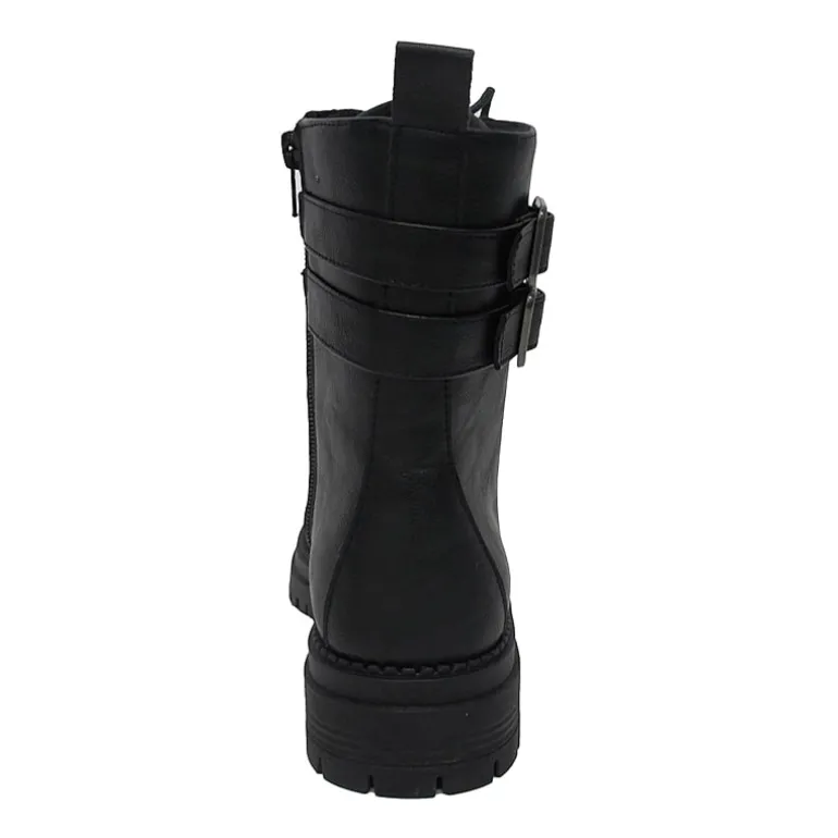 Pop Womens Perlla Block Heel Booties