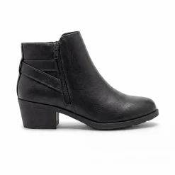 Pop Womens Raveline Block Heel Booties
