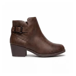 Pop Womens Raveline Block Heel Booties