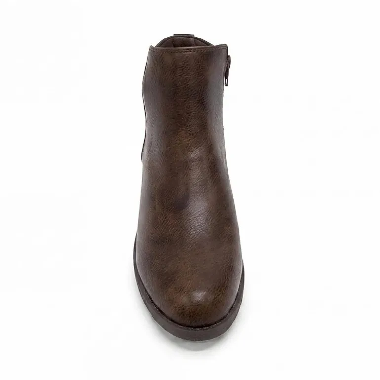 Pop Womens Raveline Block Heel Booties