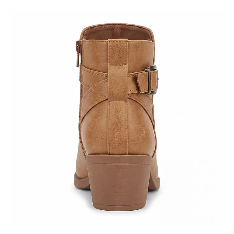 Pop Womens Raveline Block Heel Booties