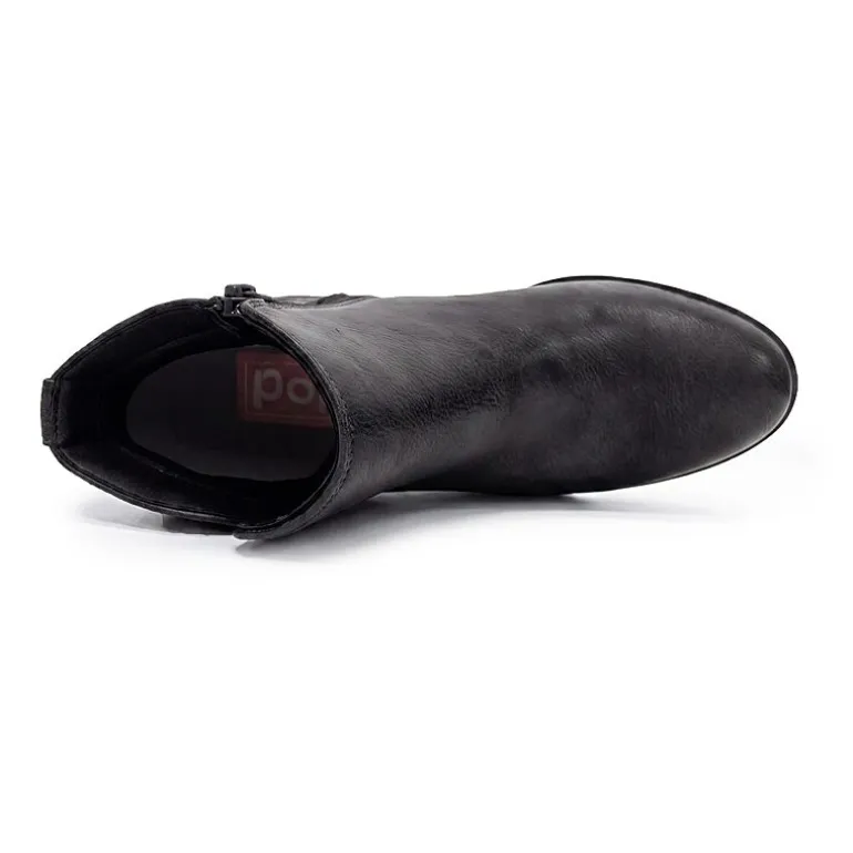 Pop Womens Raveline Block Heel Booties